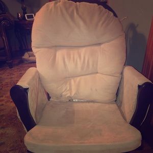 Cushioned rocking chair